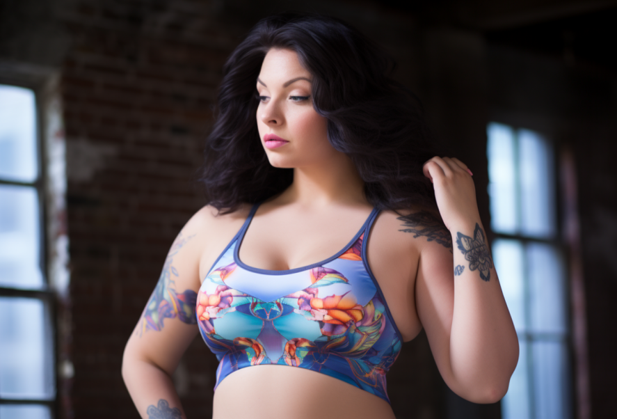 plus size sports bra